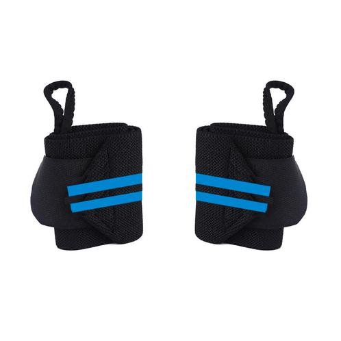 Fitness / Crossfit Polsband - 2 stuks - Lichtblauw / Zwart -, Sport en Fitness, Overige Sport en Fitness, Nieuw, Verzenden