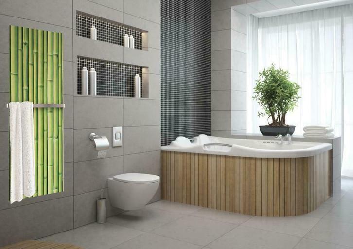 Infrarood verwarming glaspaneel met NATUURLIJKE MATERIALEN, Doe-het-zelf en Verbouw, Verwarming en Radiatoren, Overige typen, Nieuw