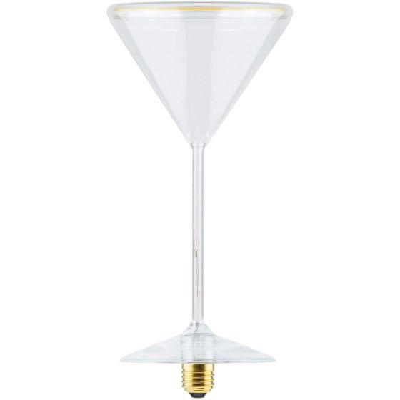 Segula LED Floating glas Martini helder met heldere basis, Huis en Inrichting, Lampen | Overige, Nieuw, Ophalen of Verzenden