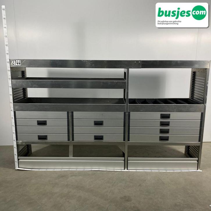 Aluca bedrijfswageninrichting 2485x520x1455mm (2744), Auto diversen, Overige Auto diversen, Ophalen of Verzenden