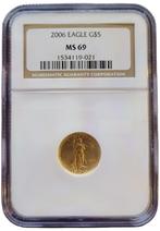 Gouden American Eagle 1/10 oz 2006 NGC MS69 gecertificeerd, Goud, Losse munt, Verzenden, Midden-Amerika