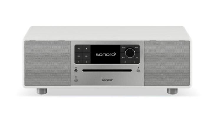 SONORO Prestige 2025 All-in-One-Muzieksysteem - Zilver/Wit, Witgoed en Apparatuur, Wekkers, Verzenden