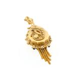 Antiek gouden hanger van een mutsenbel, Sieraden, Tassen en Uiterlijk, Bedels, Ophalen of Verzenden, Gebruikt, Goud, Overige merken