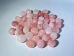 ***GEEN RESERVE*** Gepolijste rozenkwarts stenen – 23–30 mm
