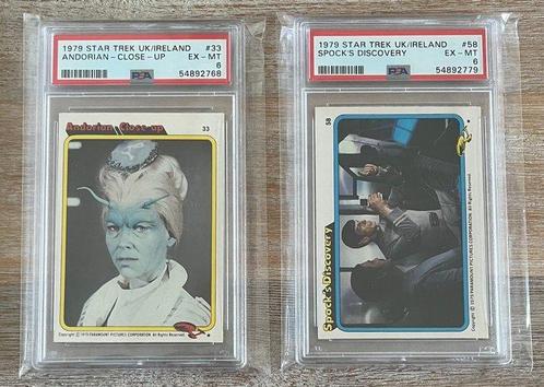 Topps - 2 Graded card - Star Trek The Movie - 1979 - TOPPS, Verzamelen, Overige Verzamelen