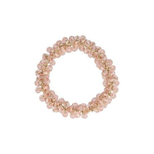 Haarelastiek Facet Kralen 5cm Transparant Roze, Sieraden, Tassen en Uiterlijk, Uiterlijk | Haarverzorging
