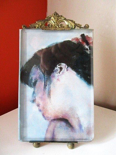 Fotolijst (2) - Bisauté glas, Antiek en Kunst, Antiek | Overige Antiek