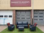 Bankstel Mol en Geurts buffel leren banken met  fauteuils, Design, Zo goed als nieuw, Rechte bank, Leer