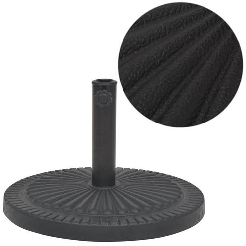 vidaXL Parasolvoet rond 29 kg hars zwart, Tuin en Terras, Parasols, Parasolvoet, Nieuw, Minder dan 1 meter, Verzenden