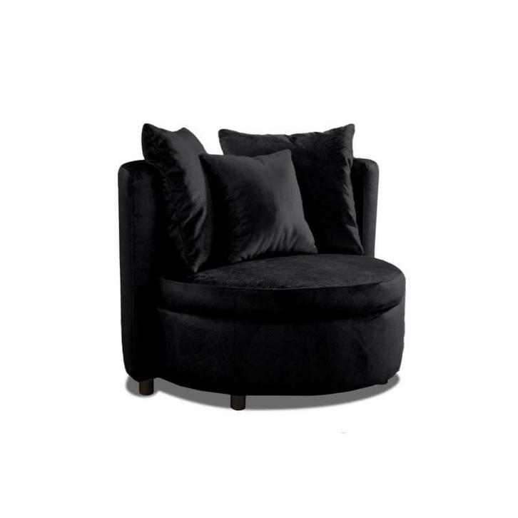 Fauteuil Lellens - fauteuils - Zwart, Huis en Inrichting, Stoelen, Zwart, Nieuw, Stof