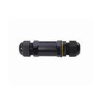 Kabelverbinder-R 3 polig IP68 waterdicht zwart 10-12mm kabel, Ophalen of Verzenden, Nieuw