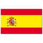 Gevelvlag/vlaggenmast vlag Spanje 90 x 150 cm - Spanje ver.., Nieuw, Ophalen of Verzenden
