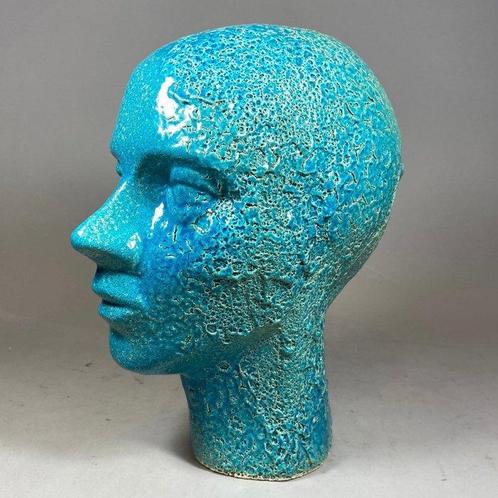 Jakub Niewdana (XX-XXI) - sculptuur, Ceramic Head - 30 cm -, Antiek en Kunst, Antiek | Glas en Kristal