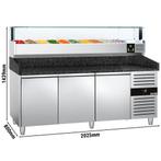 GGM Gastro | Pizza koelwerkbank PREMIUM - 2000x800mm - met 3, Verzenden, Nieuw in verpakking