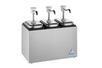 Sauzenbar onverwarmd 3-delig | Met 3 BCMK drukknopdispensers, Verzenden, Nieuw in verpakking