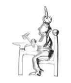 Zilveren Smid ketting hanger, Verzenden, Nieuw