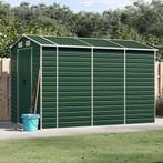 vidaXL Tuinschuur 191x300x198 cm gegalvaniseerd staal groen, Tuin en Terras, Tuinhuizen, Verzenden, Nieuw
