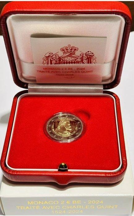 Monaco. 2 Euro 2024 500 Ans du Traité de Burgos - Charles, Postzegels en Munten, Munten | Europa | Euromunten