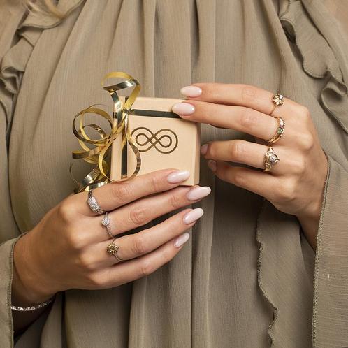 Gouden hart ring met diamant 14 krt, Sieraden, Tassen en Uiterlijk, Ringen, Wit, Zo goed als nieuw, Goud, Verzenden