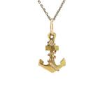 Gouden vintage anker hanger 14 krt, Ophalen of Verzenden, Nieuw