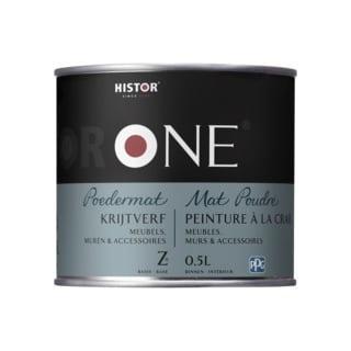 Histor One Krijtverf Poedermat 1 liter, Doe-het-zelf en Verbouw, Verf, Beits en Lak, Nieuw, Ophalen of Verzenden