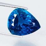 1 pcs Groen, Blauw Toermalijn - 6.30 ct - nternational, Nieuw