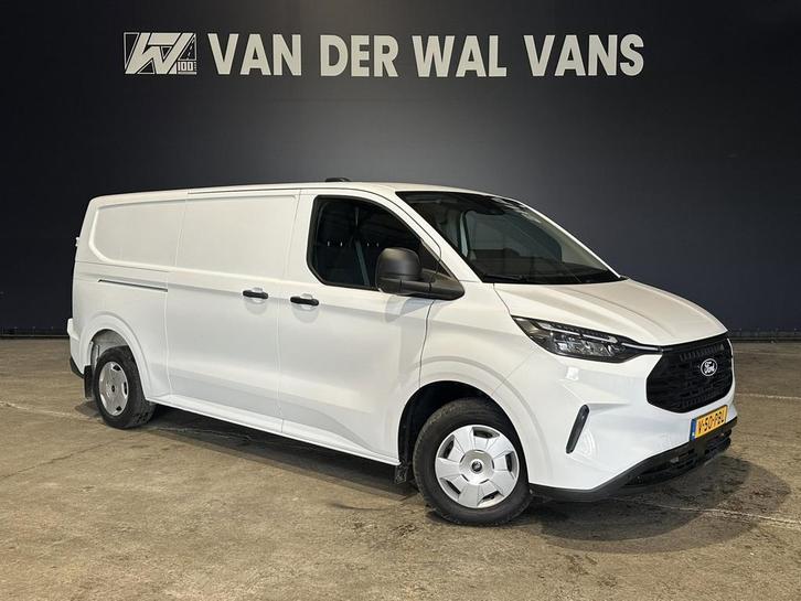 Ford Transit Custom 2.0 TDCI 136pk L2H1 Euro6 Airco | Camera, Auto's, Bestelauto's, Dealer onderhouden, Lease, Zwart, Handgeschakeld