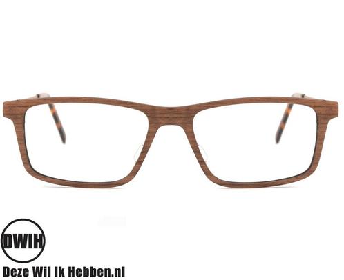 Houten brilmontuur Tampa Walnoot | met Blauw licht filte..., Diversen, Overige Diversen