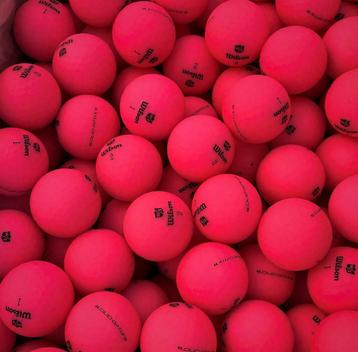 25 Wilson Staff DUO SOFT OPTIX Roze Bulk golfballen beschikbaar voor biedingen