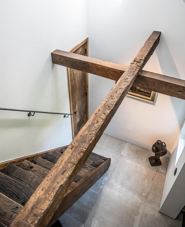 Authentieke eiken gebinten! Bij Historisch Hout! Balken!, Tuin en Terras, Palen, Balken en Planken, Nieuw, Ophalen