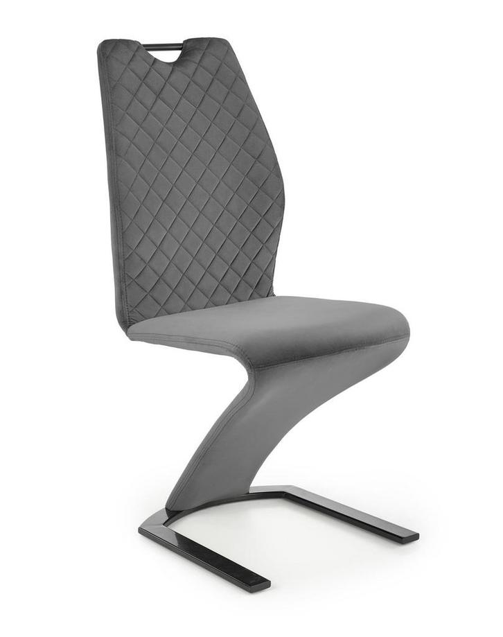Grijze Fluweel Eetkamerstoel | Retourdeal | 40% Korting, Huis en Inrichting, Stoelen, Grijs, Nieuw, Ophalen of Verzenden
