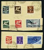 Italië 1944 - RSI - Air Mail, complete serie van 7 GNR, Postzegels en Munten, Postzegels | Europa | Italië, Gestempeld