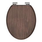 Toiletbril Schutte Lupos Softclose Dark Wood, Ophalen of Verzenden, Nieuw