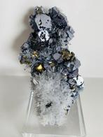 loodglans Kristallen op matrix - Hoogte: 9.2 cm - Breedte: 6