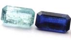 Zonder Minimumprijs - 2 pcs Blauw, Groen Kyaniet - 5.03 ct -, Nieuw