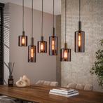 *WOONWINKEL* Eettafel Hanglamp Brons Glas, Huis en Inrichting, Lampen | Hanglampen, Verzenden, Nieuw