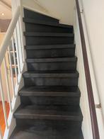 AE trap renovatie laminaat visgraat trap dicht plinten, Garantie, Laminaat of Parket