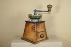 Koffiemolen - Hout, Messing, Metaal - Antieke schoot