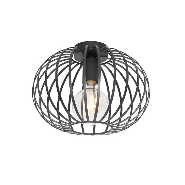 Design plafondlamp zwart 30 cm - Johanna, Huis en Inrichting, Lampen | Plafondlampen, Nieuw, Verzenden