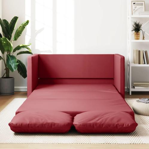 vidaXL Slaapbank vloermodel 2-in-1 112x174x55 cm kunstleer, Huis en Inrichting, Banken | Bankstellen, Nieuw, Minder dan 150 cm