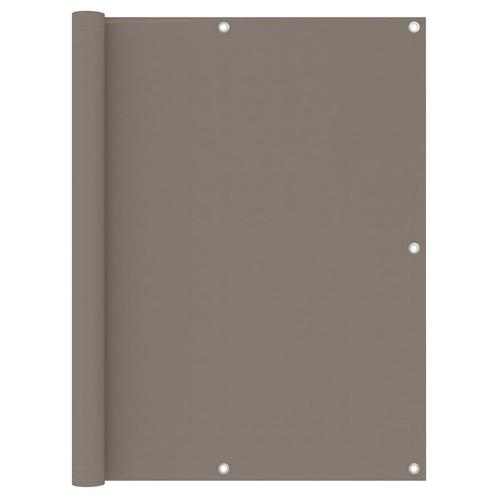 vidaXL Balkonscherm 120x500 cm oxford stof taupe, Tuin en Terras, Zonneschermen, Nieuw, Verzenden