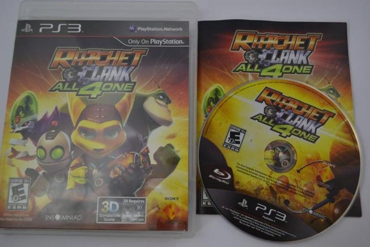 Ratchet and Clank - All 4 One (PS3 USA), Spelcomputers en Games, Games | Sony PlayStation 3, Zo goed als nieuw, Verzenden