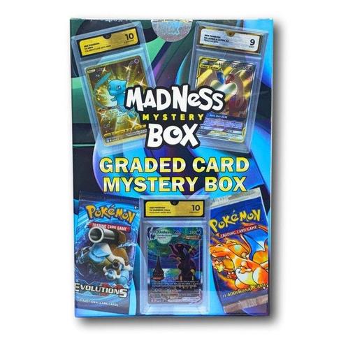 Pokémon Box - Graded Card & Packs - Madness Mystery Box -, Hobby en Vrije tijd, Verzamelkaartspellen | Pokémon