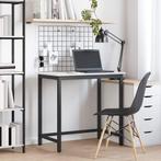 vidaXL Tafel Wit 80 x 50 x 77 cm Engineered hout en staal, Huis en Inrichting, Bureaus, Verzenden, Nieuw