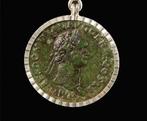 Oud-Romeins Romeinse munt keizer Domitian - Moneta op de, Sieraden, Tassen en Uiterlijk, Antieke sieraden