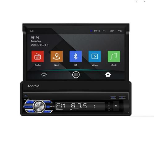Denago 1Din uitklapbare scherm autoradio | Android 10.1, Auto diversen, Autoradio's, Nieuw, Ophalen of Verzenden