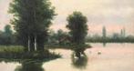 Francesco Lojacono (1838-1915), Werkplaats van - Lo stagno -