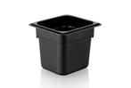 GGM Gastro | Polycarbonaat GN bak 1/6 - Zwart - Diepte 150 |, Verzenden