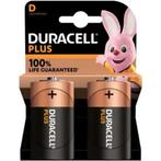 Duracell D-batterijen - 1,5 Volt - Alkaline - 2 stuks, Ophalen of Verzenden, Nieuw