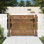 vidaXL Poort vierkant 105x80 cm cortenstaal, Verzenden, Nieuw